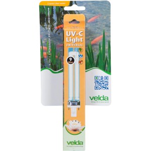 Velda UV-C PL Ersatzlampe 9W für Teichfilter, zur Algenbekämpfung und für klares Teichwasser.