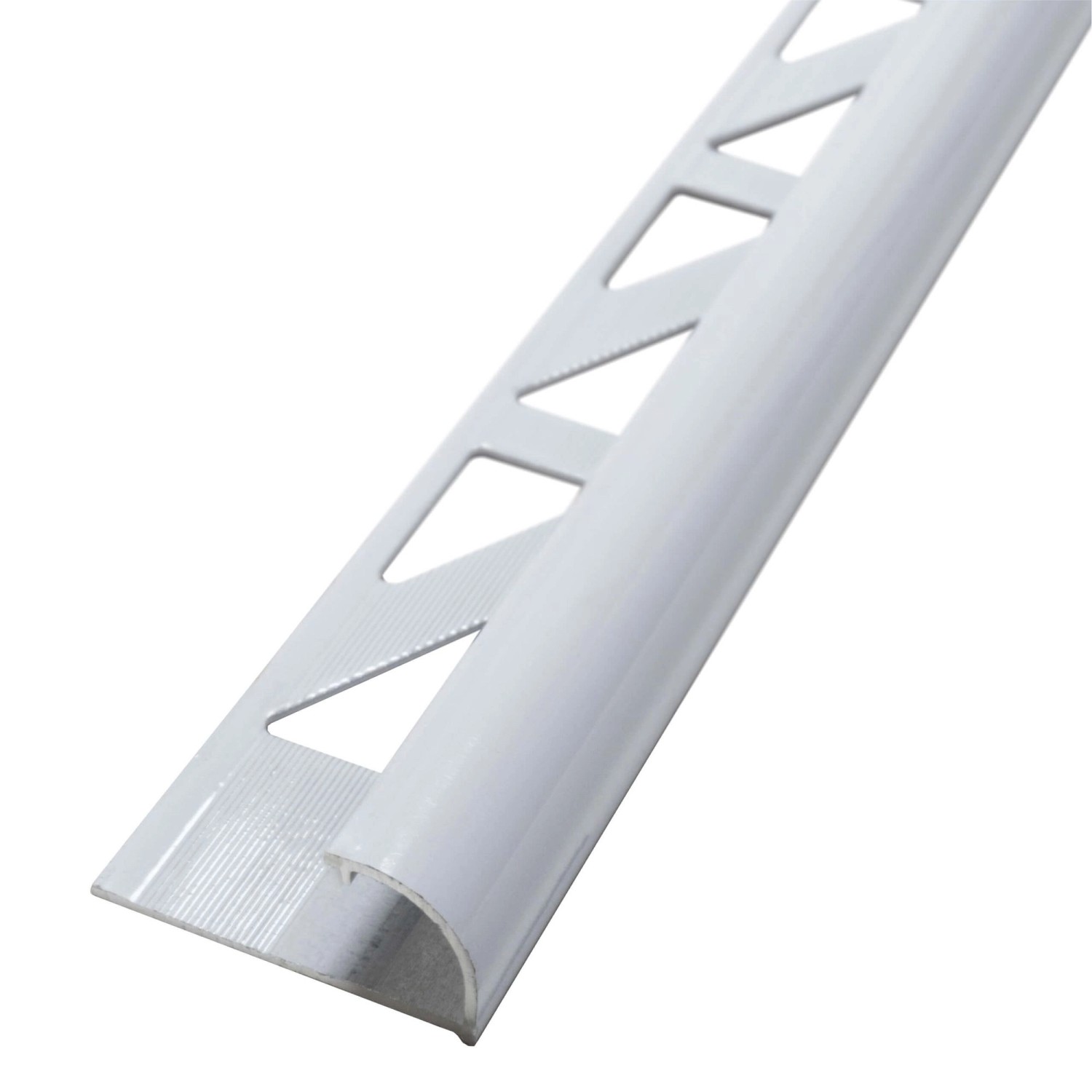 Dalsys Fliesenschiene Viertelkreis 2,5m x 8mm Aluminium Weiß günstig online kaufen