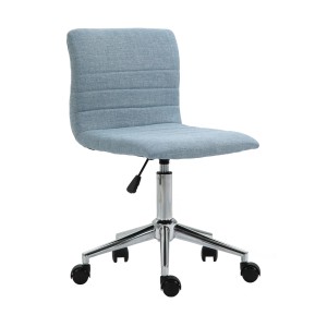 Svita Linus Kinder Drehstuhl, blauer Stoffbezug, höhenverstellbar, ohne Armlehnen.