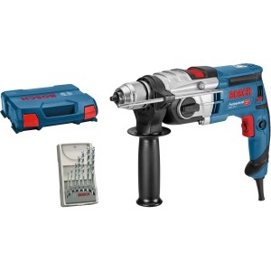 Bosch Professional GSB 20-2 Schlagbohrmaschine mit Bohrer-Set und L-Case.