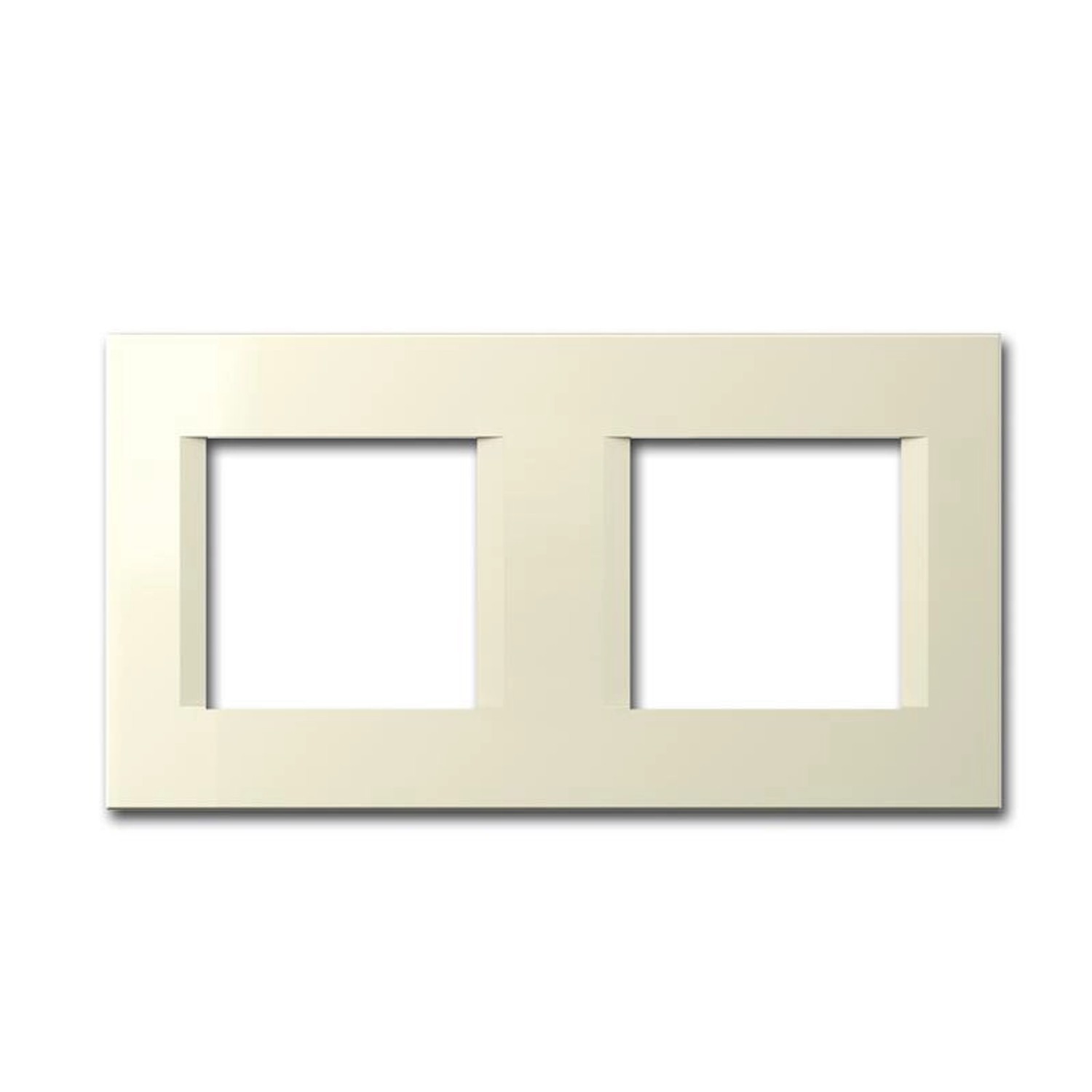 TEM MODUL PLUS 2-Fach UP Rahmen Beige Glanz Line