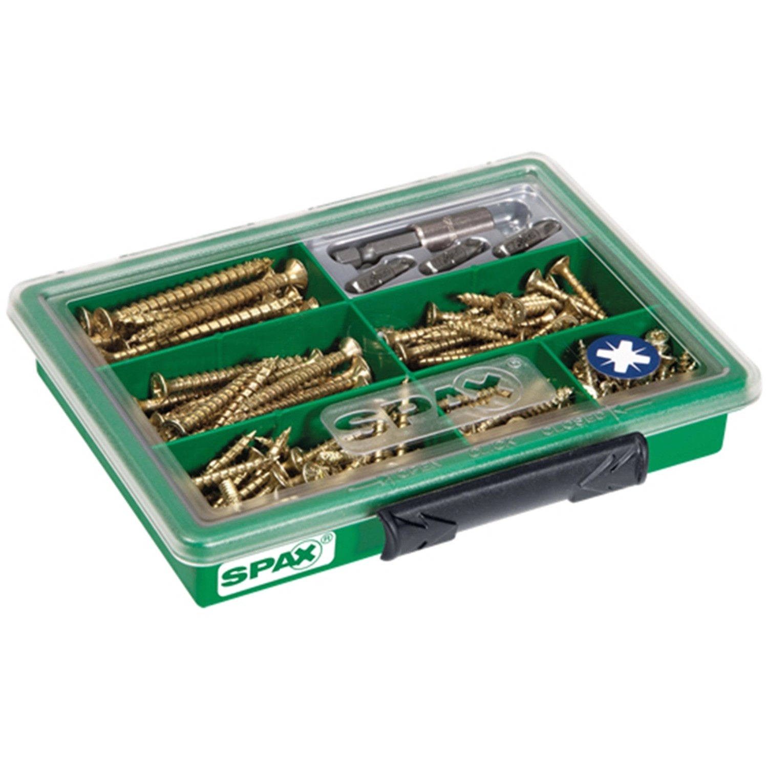 Spax Assorter Kreuzschlitz Z Gelb mit Bits