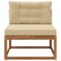 vidaXL Outdoor Mittelsofa Massivholz Akazie Natur 900535_3