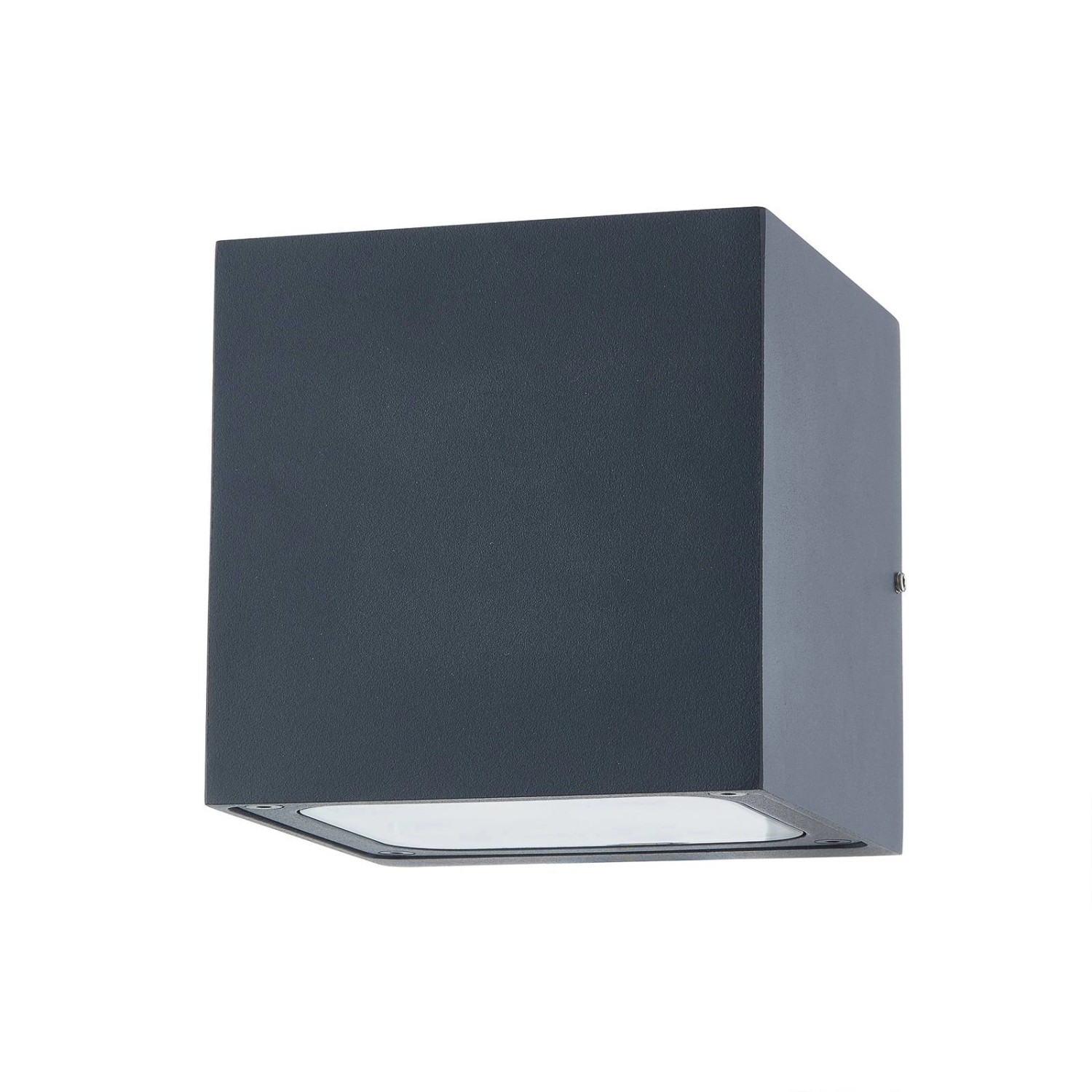 Lucande LED Wandleuchte Außen Merjem 9969053 Spritzwassergeschützt Modern in Alu aus Aluminium 2-flammig