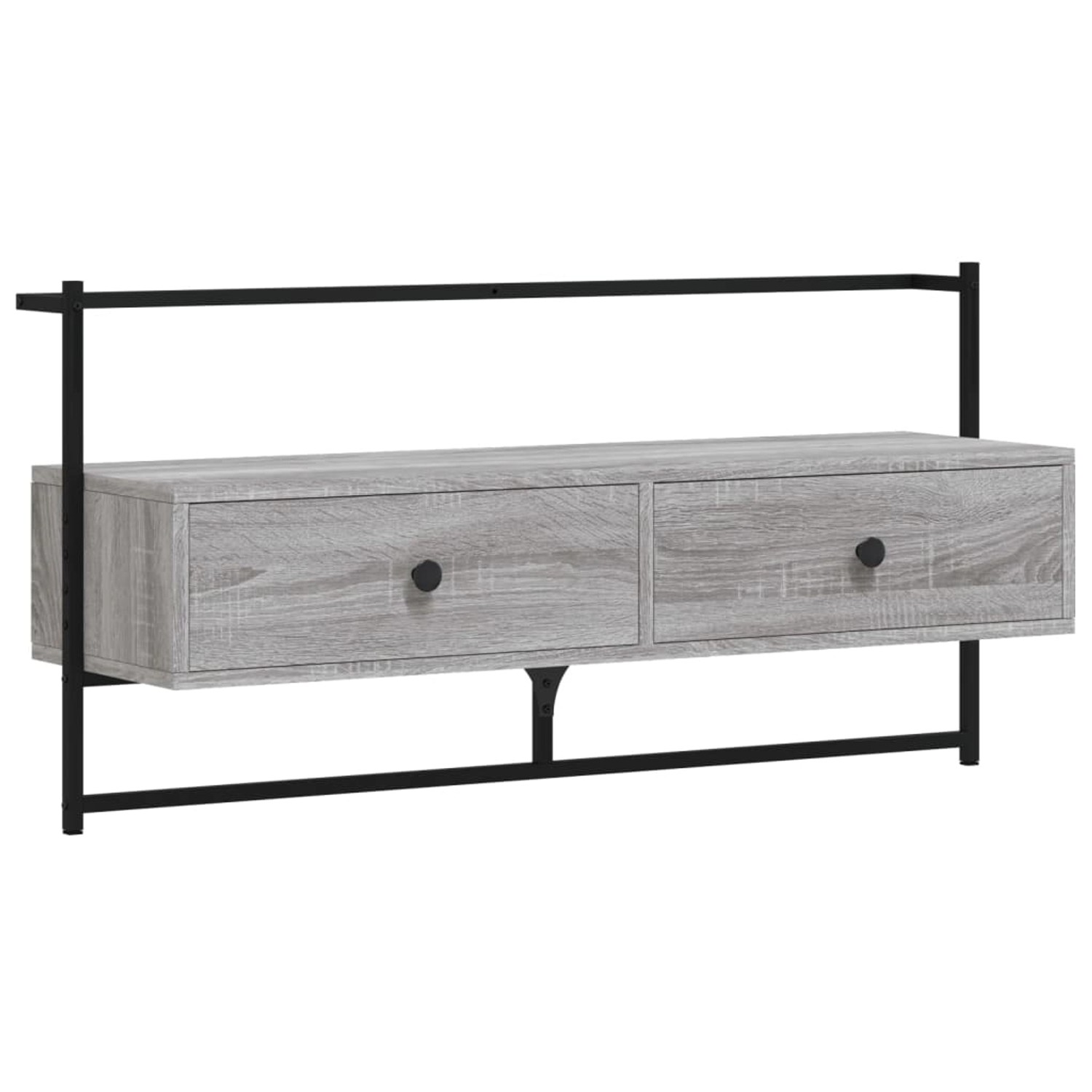 vidaXL TV-Wand TV-Wandschrank Grau Sonoma 100,5x30x51 günstig online kaufen