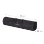 Relaxdays Geschenkpapier Aufbewahrung 2er Set Polyester Schwarz Mit Etikettenfach Reißverschluss 79 cm x 22 cm 0,55 kg_4