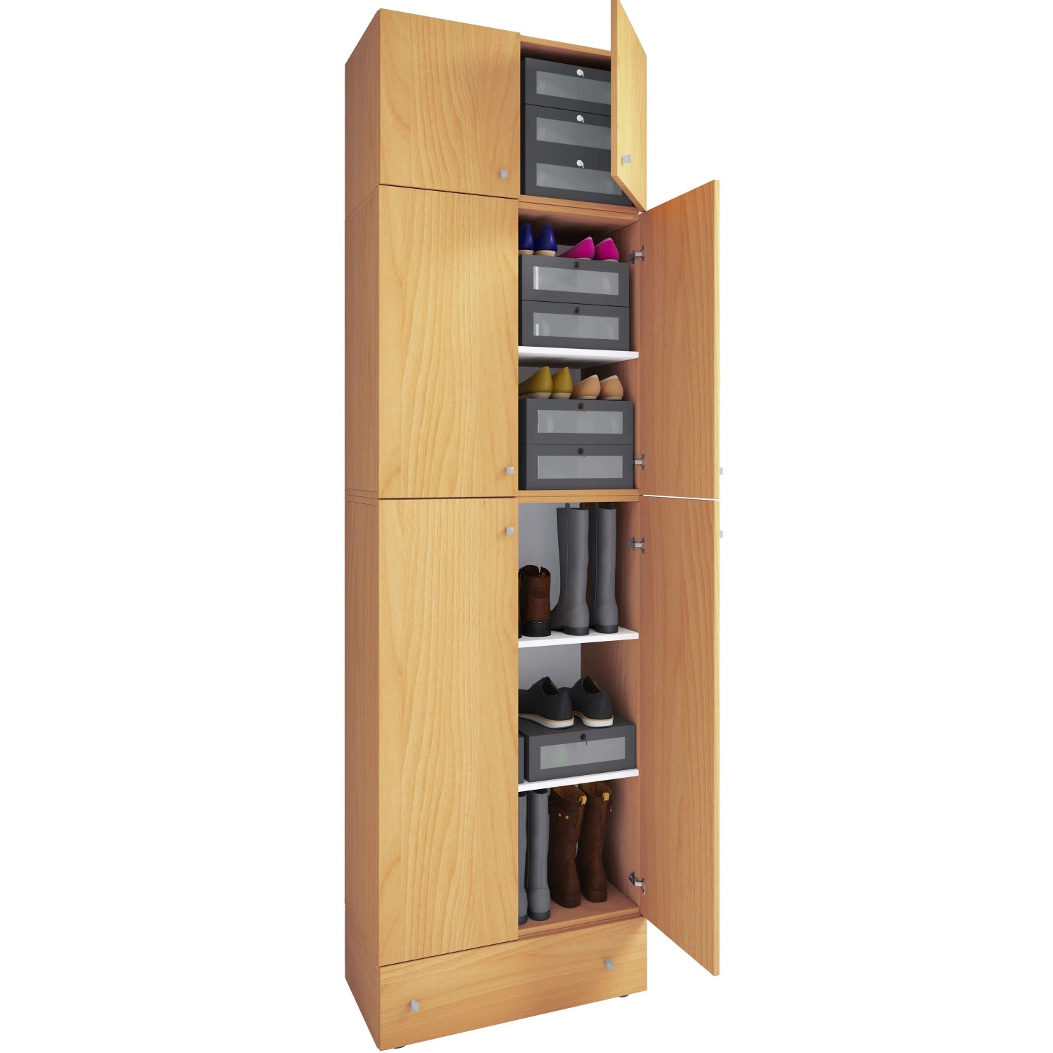 VCM Schuhschrank Lona Buche
