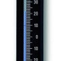 Schwarzes TFA Thermometer für Innen und Außen zum Aufhängen.