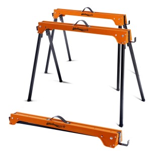 Holmwerk 2er-Set Arbeitsböcke, klappbar, bis 1000 kg Traglast. Ideal für Werkstatt und Baustelle.