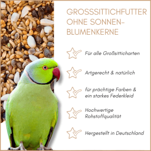 Supravit Vogelfutter Großsittichfutter Spezial ohne Sonnenblumenkerne