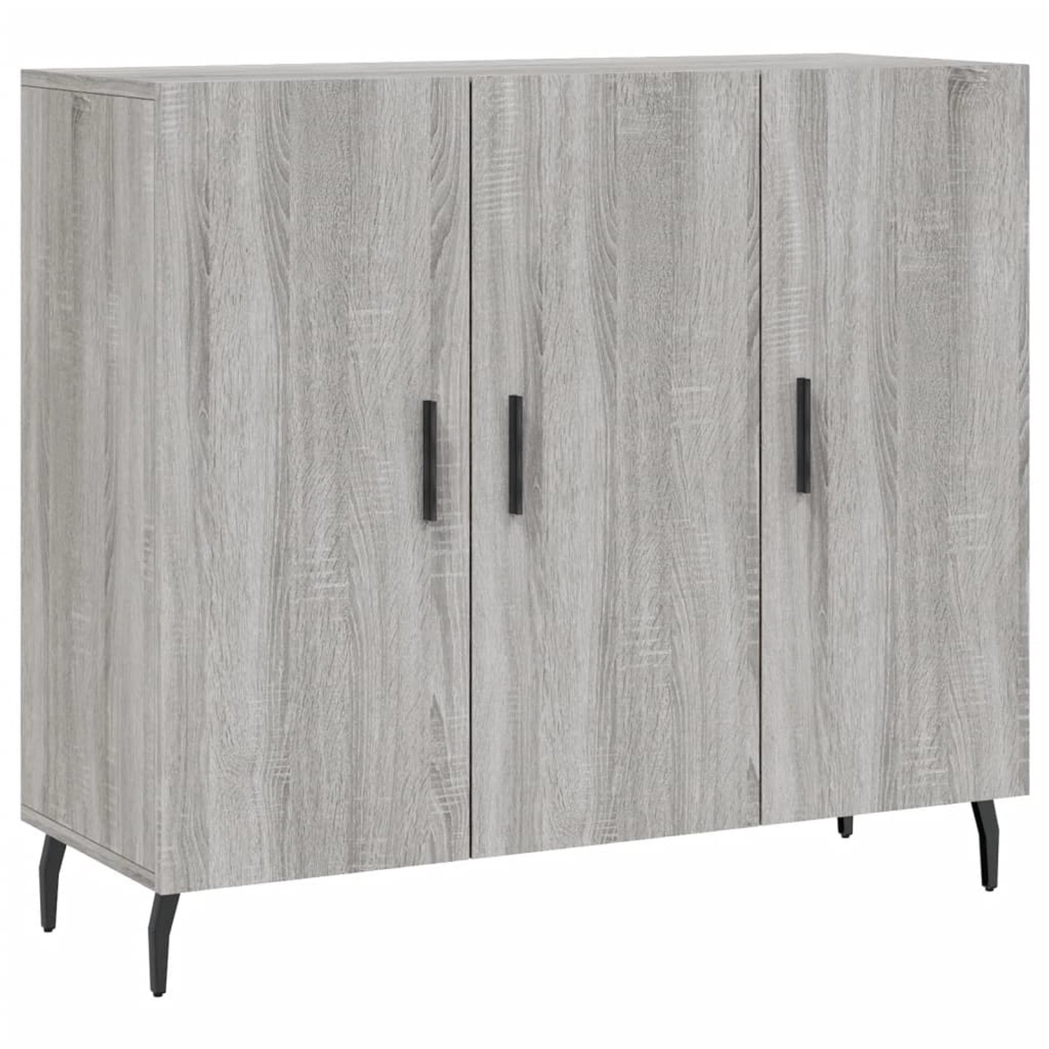 vidaXL Sideboard Grau Sonoma 90x34x80 cm Holzwerkstoff 828130 günstig online kaufen