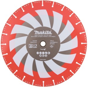 Makita Diamantscheibe Rettung, 350 mm, rot/silber, Zubehör für Winkelschleifer.