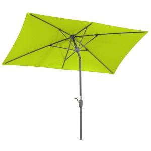 Schneider Balkonschirm, 270x150 cm, Apfelgrün mit Knickfunktion. Ideal für Balkon & Terrasse.