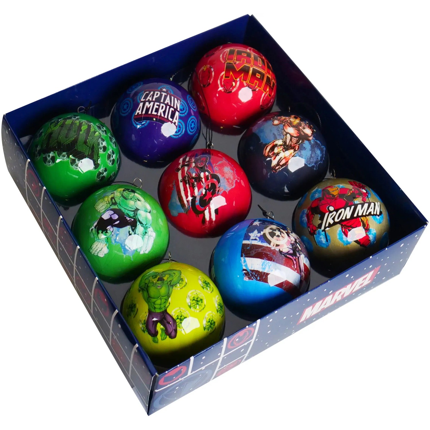 Marvel Weihnachtskugel-Set Avengers 9 Stück