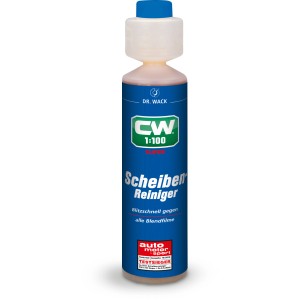 Dr. Wack CW1:100 Super Scheibenreiniger 250ml Flasche für klare Sicht beim Autofahren.