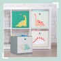 Relaxdays Aufbewahrungsboxen für Kinder 4er Set Vlies Pappe Stahl Bunt Faltbar 30 cm x 30 cm x 30 cm_2