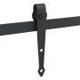 vidaXL Mini Schiebetürbeschlag, 122 cm, Carbonstahl, Detailansicht.