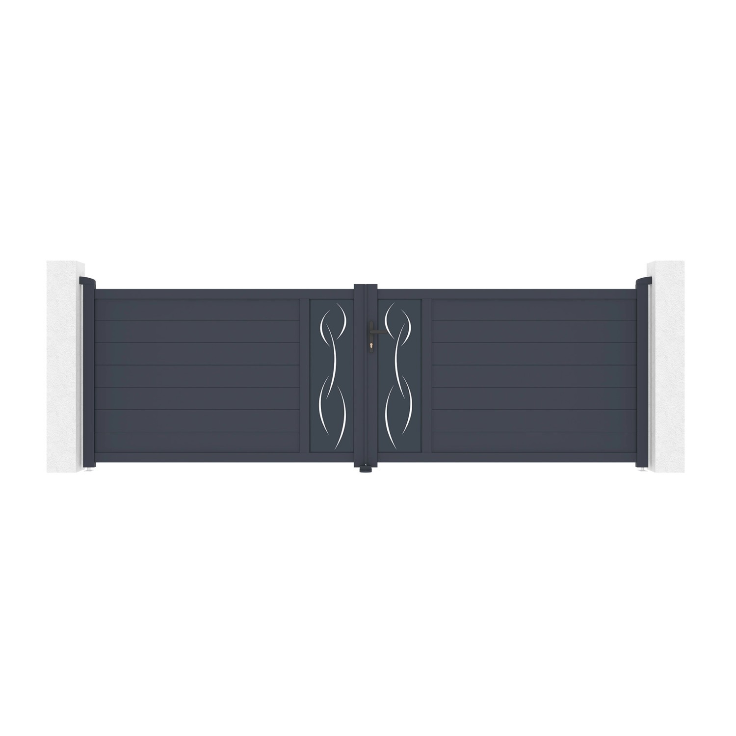 Casanoov Flügeltor 4M Life H 120Cm Aluminium & Tanker B250 Motorisierung günstig online kaufen