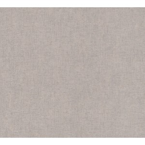 Vliestapete in Grau-Beige mit matter, glatter Oberfläche. Dekorative Uni-Tapete.