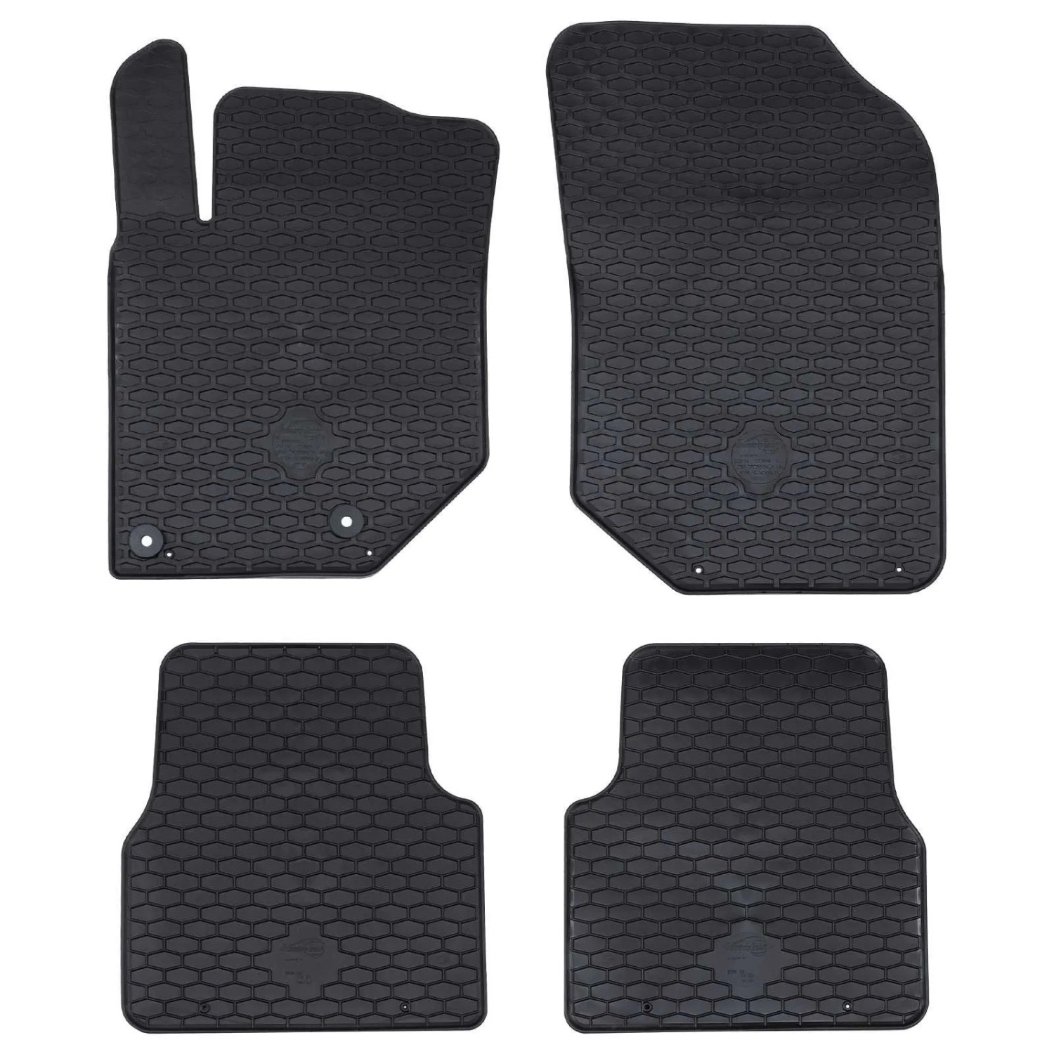 vidaXL Autofußmatte 4-Tlg Schwarz Geeignet für C4 2021- Gummi 42029155