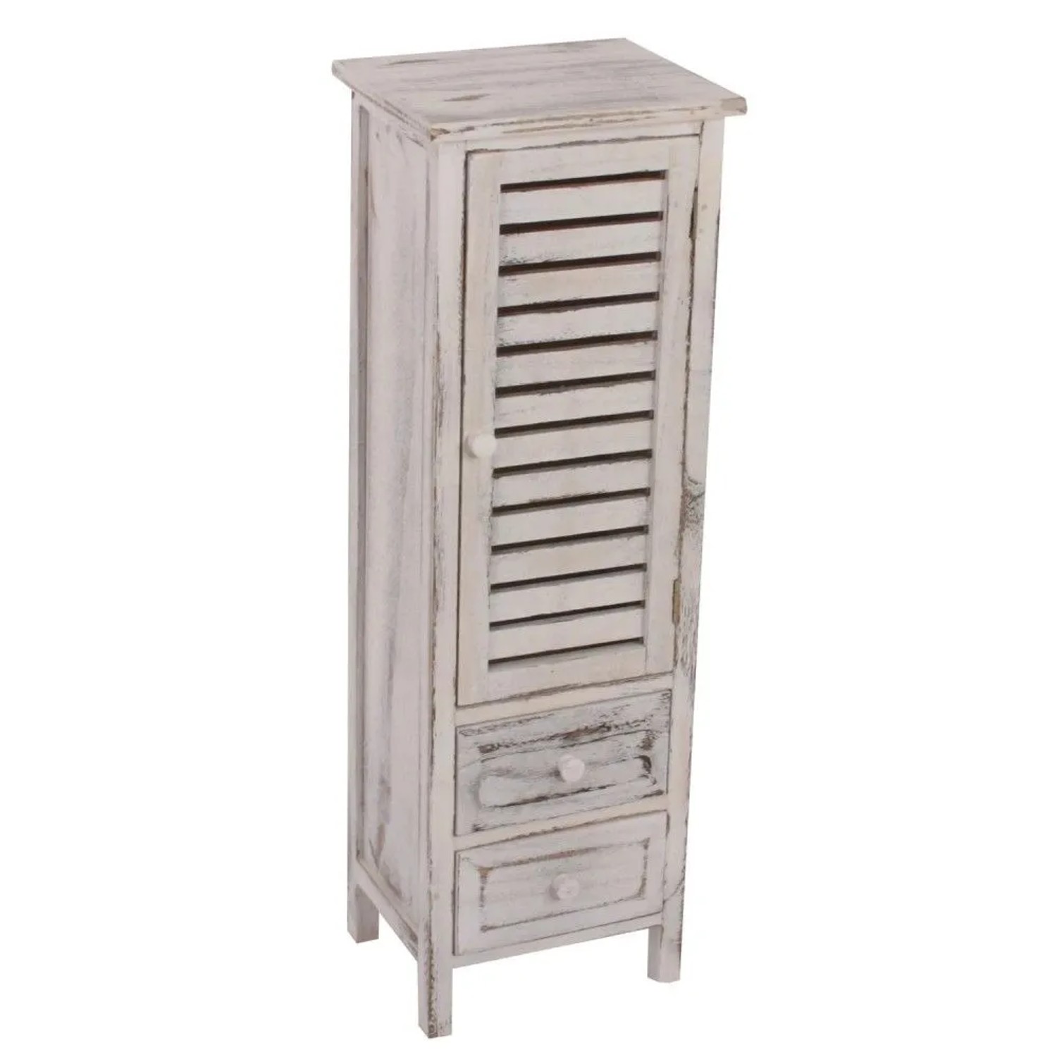MCW Kommode Schrank 90x30x25cm Weiß