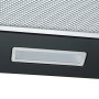 Detailaufnahme: Respekta Dunstabzugshaube Karena CH22055SA, schwarzes Metallgehäuse, LED-Beleuchtung.