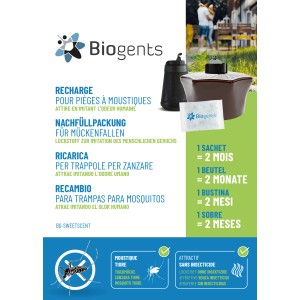 Biogents BG-Sweetscent Lockstoff Nachfüllpackung für Mückenfallen, Wirkdauer 2 Monate.