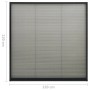 vidaXL Insektenschutz-Plissee für Fenster Alu Anthrazit 120x120 cm 148666_7