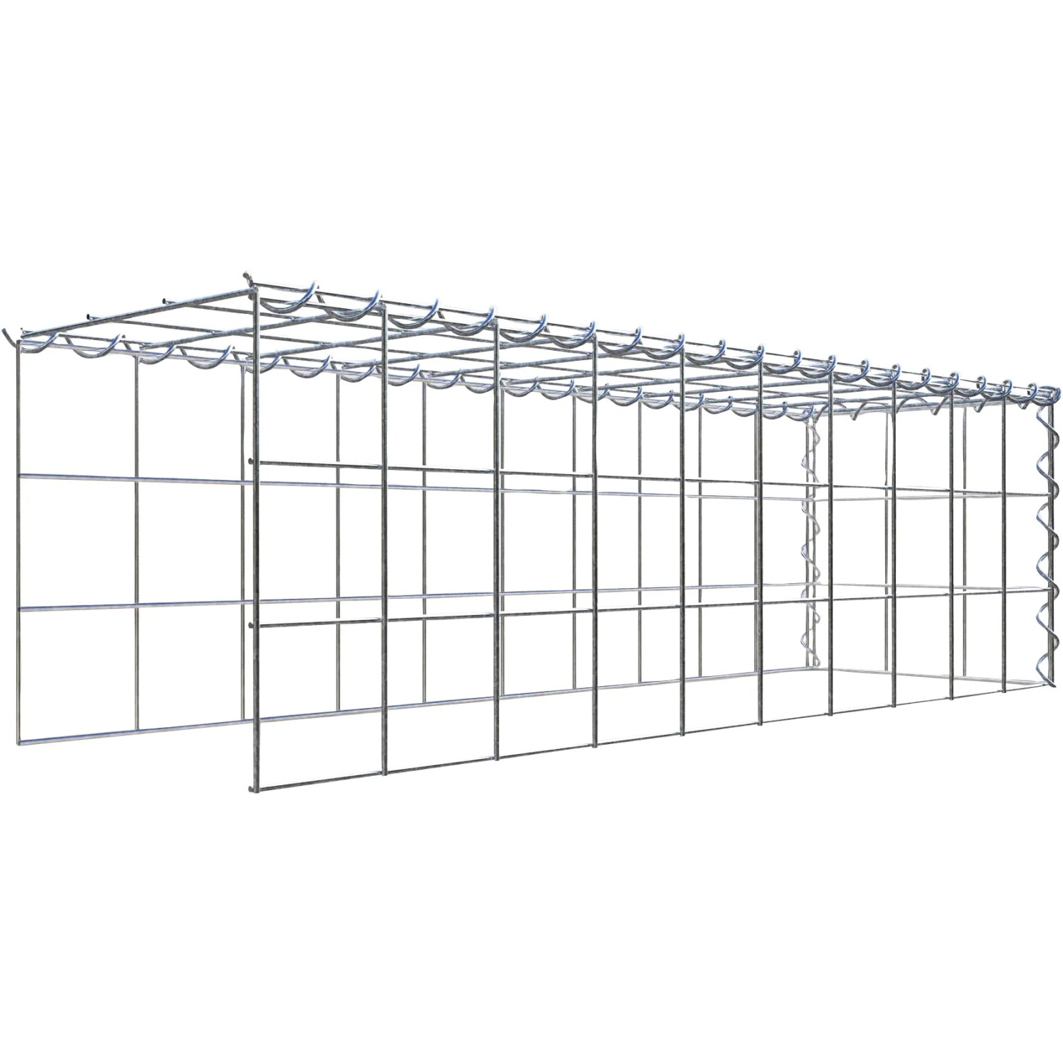 Gabiona Gabione-Anbaukorb Typ 4 30 x 100 x 30 cm Maschenw 10 x 10 cm
