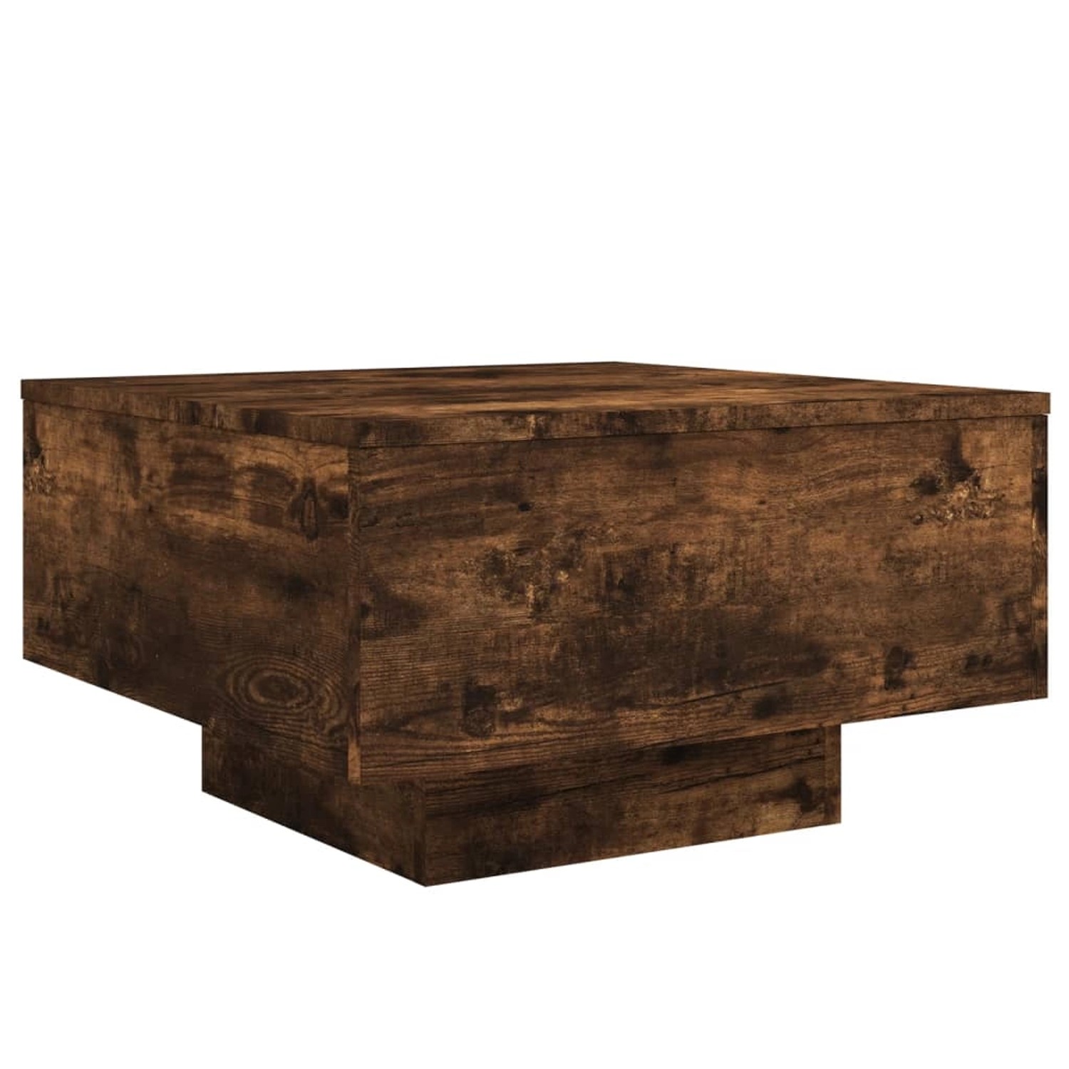 vidaXL Couchtisch mit LED-Leuchten Räuchereiche 55x55x31 cm 836578 günstig online kaufen