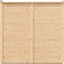 Detailansicht der Holzwand des Bertilo Pavillon Garten-Lounge 1, Natur, 234x226 cm.