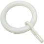 Gardinia Ring Bifo, weiß, mit Faltenlegehaken für Gardinenstangen.