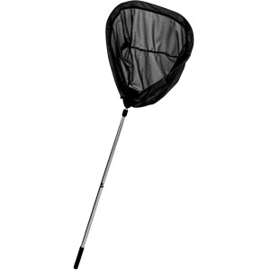 Heissner Teichkescher mit Teleskopstiel zum Entfernen von Blättern und Schmutz aus dem Teich.