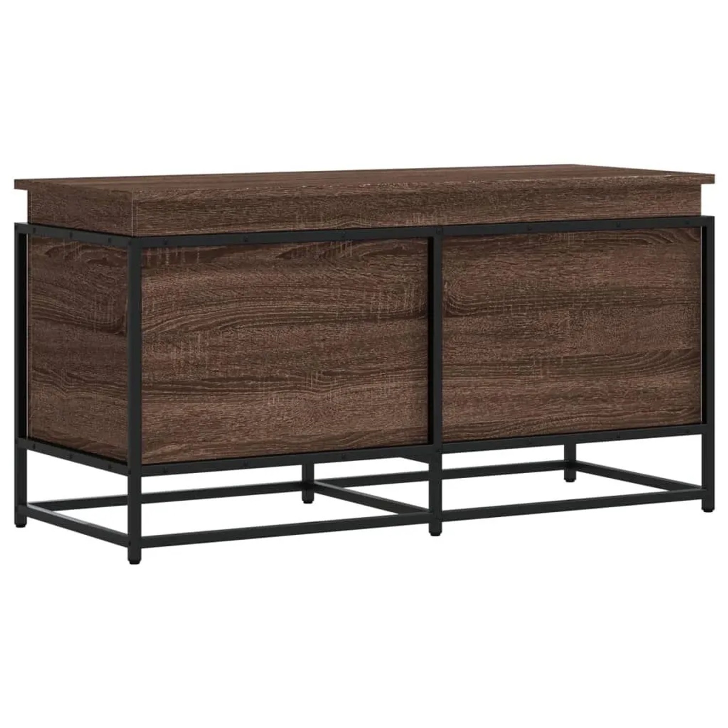 vidaXL Aufbewahrungsbox mit Deckel Eichen-Optik 100x40x51,5 cm 848808