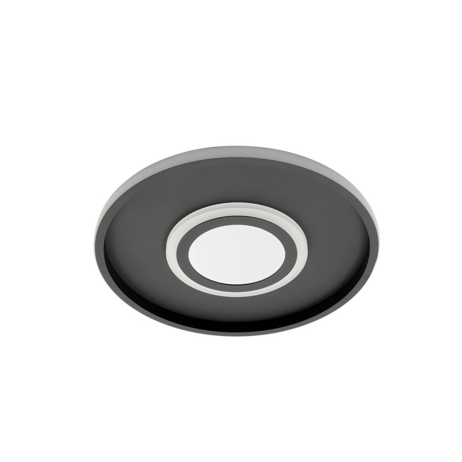 Lindby LED Deckenleuchte Selian 10032639 Dimmbar Modern in Schwarz aus Meta günstig online kaufen