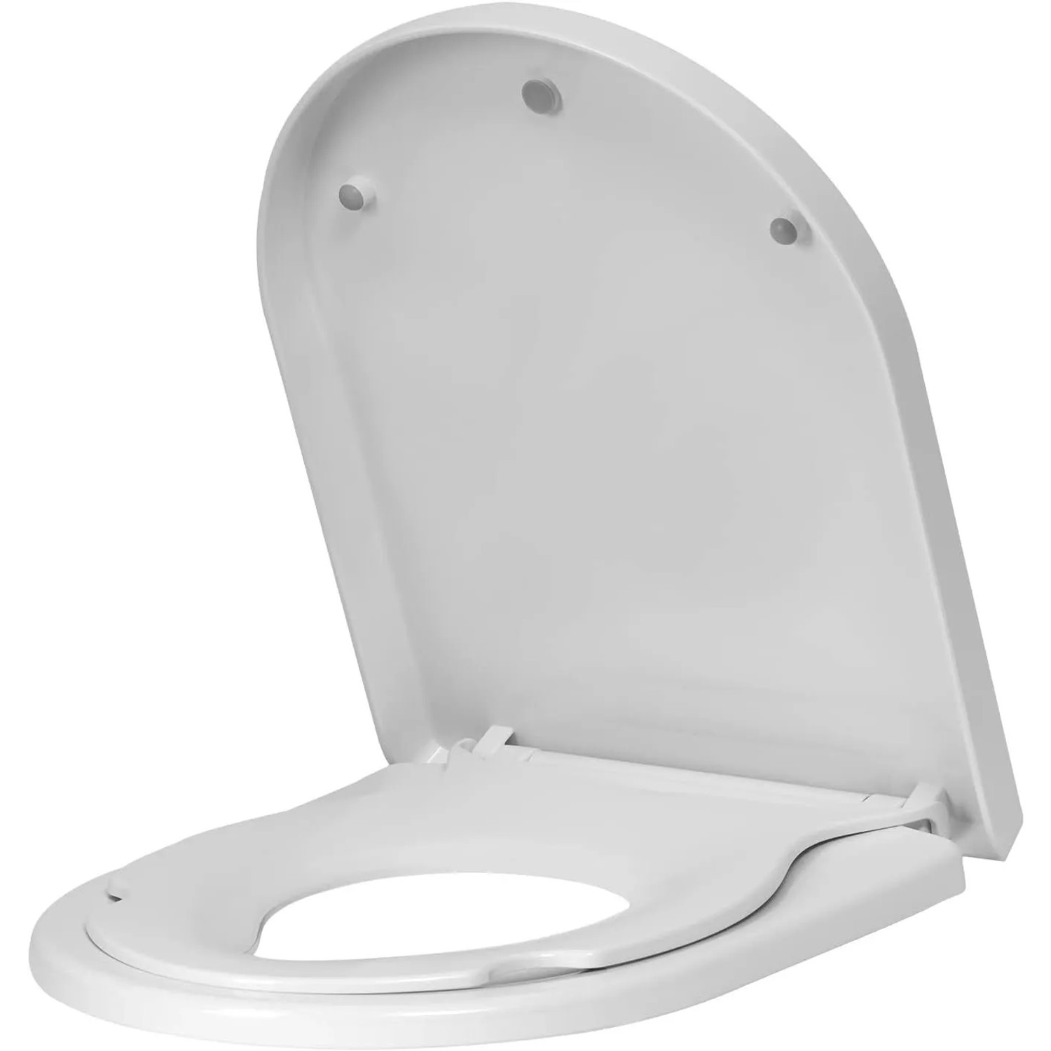 WOLTU Toilettendeckel mit Kindersitz WC-Sitz mit Absenkautomatik für Familie