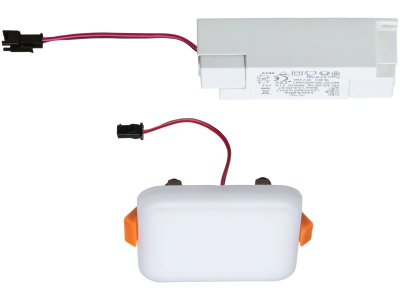 Paulmann LED-Einbaupanel Veluna VariFit eckig 75x75 mm 4,5 W 3.000 K Satin  kaufen bei OBI