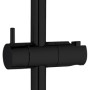 Wenko Duschstange Classic, 70 cm, schwarz, mit verstellbarem Brausehalter.