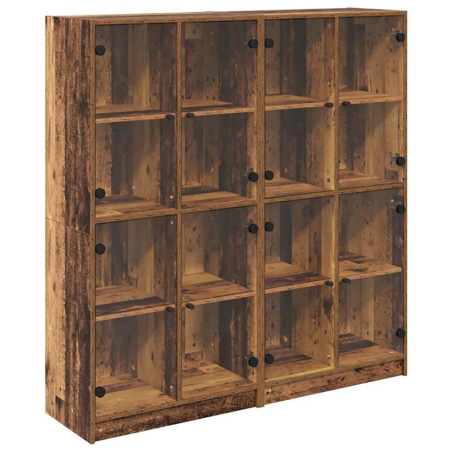 vidaXL Highboard 2 Stk Altholz 136 x 37 x 142 cm Holzwerkstoff 3402644 günstig online kaufen