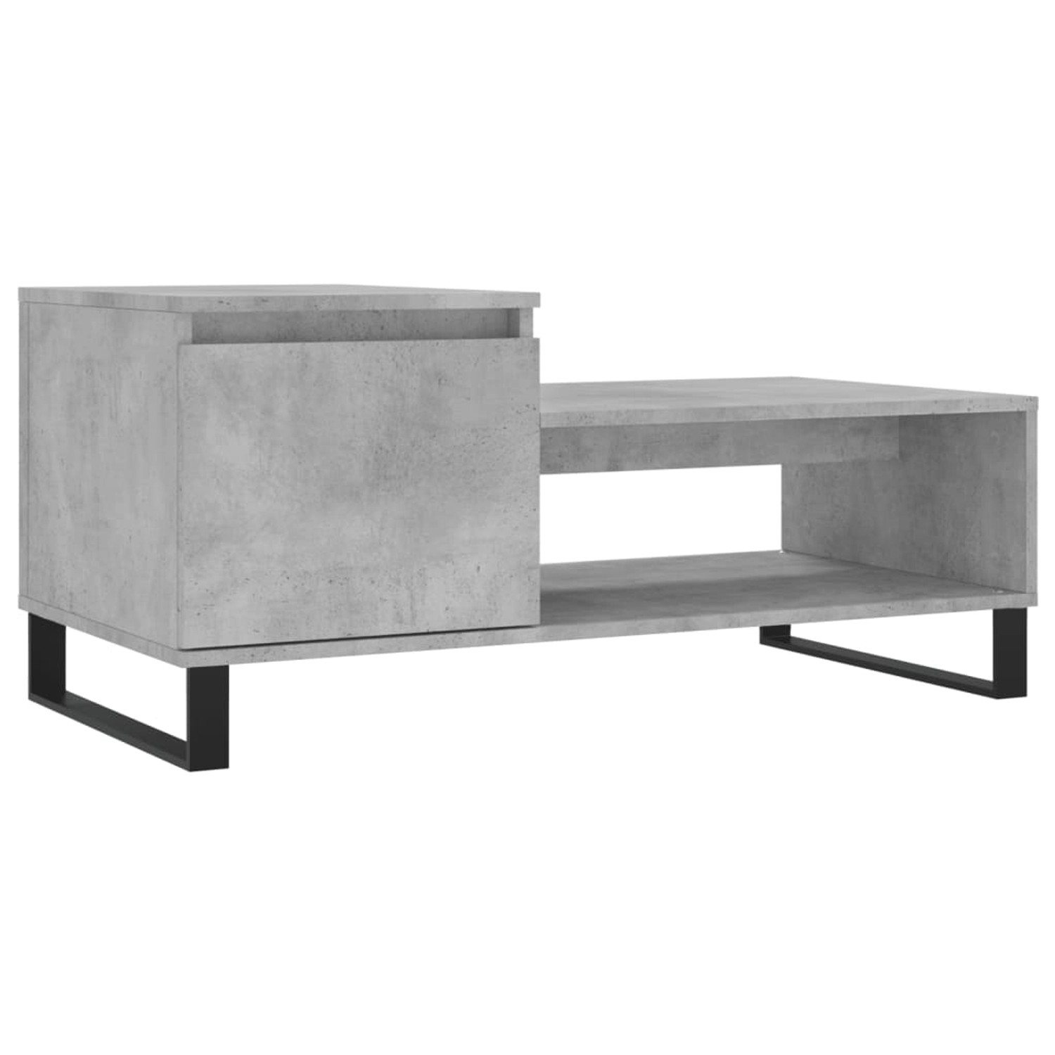 vidaXL Couchtisch Betongrau 100x50x45 cm Holzwerkstoff Modell 2 günstig online kaufen