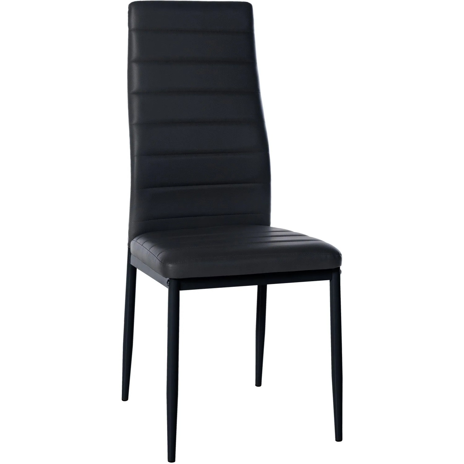 CLP Esszimmerstuhl Mayfair schwarz/Kunstleder