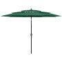 furnicato Sonnenschirm, 3 m, Grün, mit Aluminium-Mast. Ideal für Balkon & Garten.