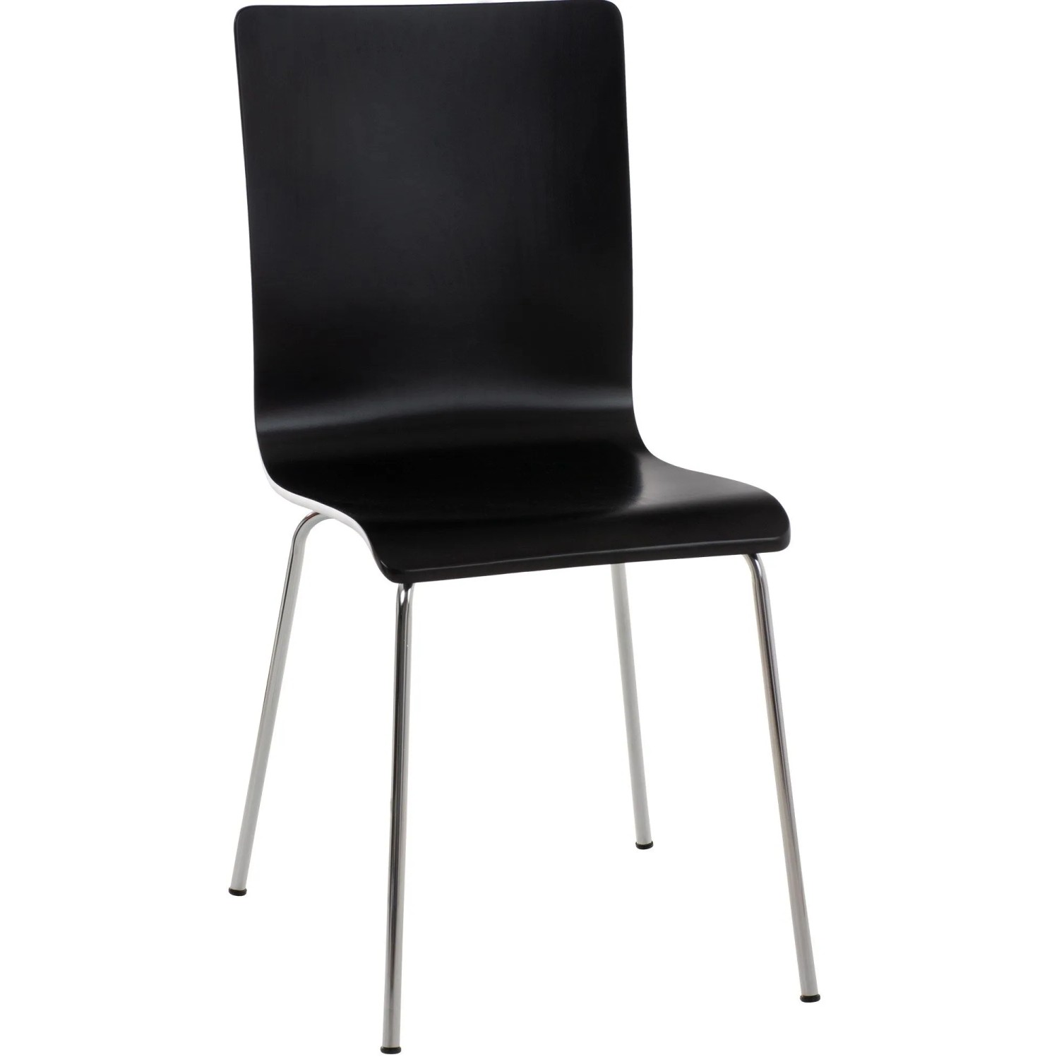 DELUKE Besucherstuhl TUNIS Holz Schwarz 43x47x87cm Konferenzstuhl Wartezimm günstig online kaufen