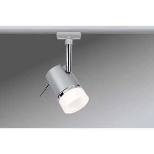 Paulmann URail Spot Pipe, Chrom matt, für URail Schienensysteme. Lichtakzent für Wohnräume.