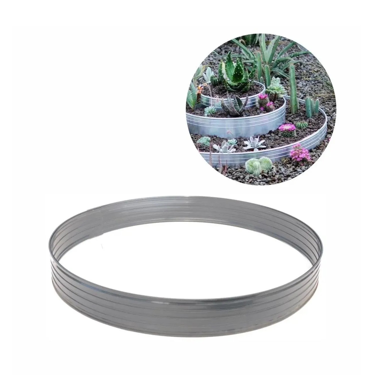 Green-Split Baumring Aus Aluminium Höhe 140 Mm Durchmesser 1 M