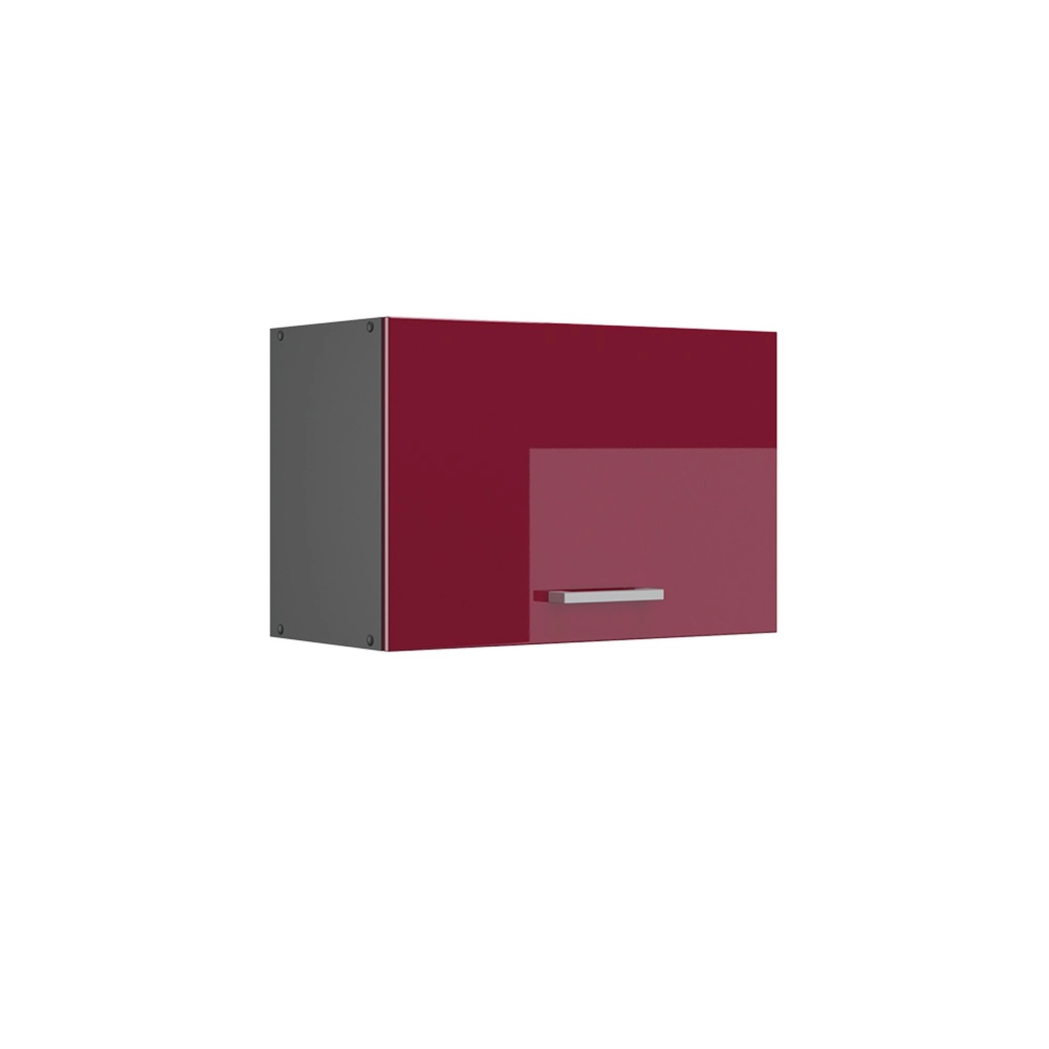 Vicco Hängeschrank R-Line Hängender Küchenschrank Bordeaux Hochglanz/Anthrazit 60 cm Flach