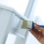 Lackierarbeiten mit LUX Flachpinsel: 4-teiliges Pinselset für Lacke und Universal-Anwendungen.