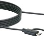 Schwarzes Schwaiger USB-Kabel: USB-C, Micro-B und USB-A Stecker für Computer & Multimedia.