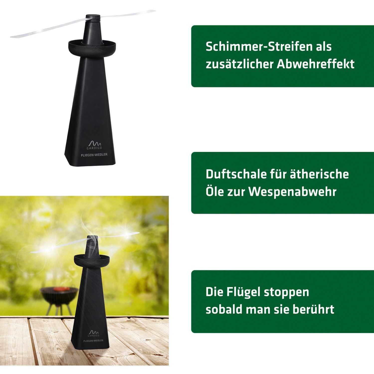 Gardigo Wespenfalle - 4er Set | Wespen Abwehr Made In Germany - Foto 4