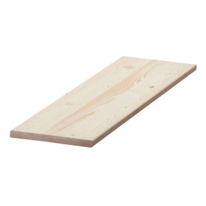 Fichte Leimholzplatte, 120x40x1,8cm, unbehandelt, für Regalböden und Möbelbau.